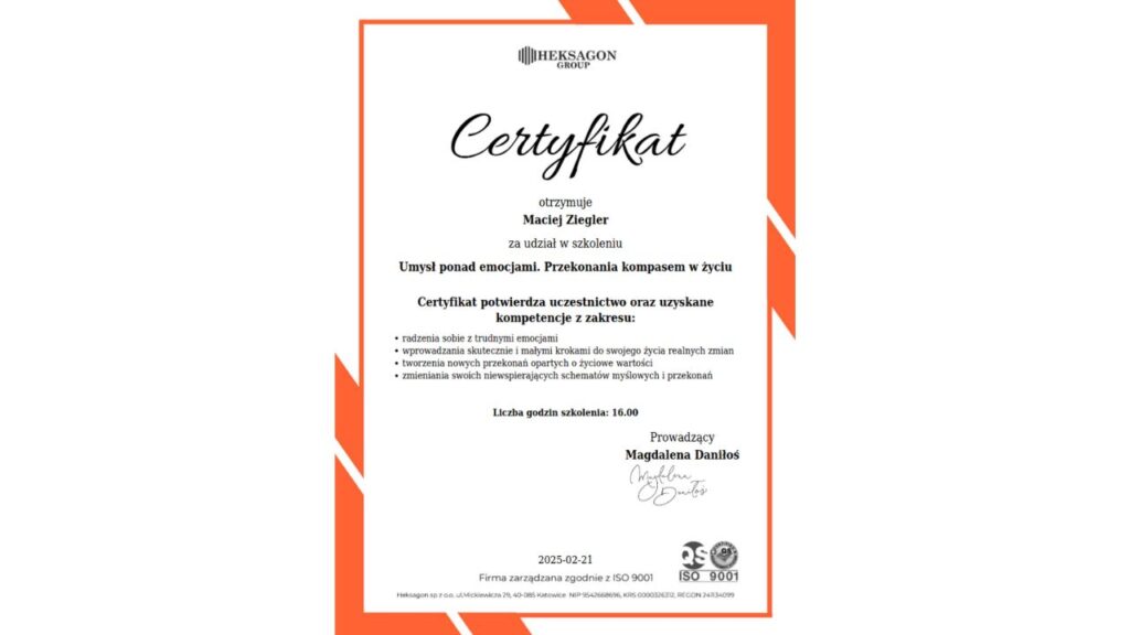 Umysł ponad emocjami. Przekonania kompasem w życiu