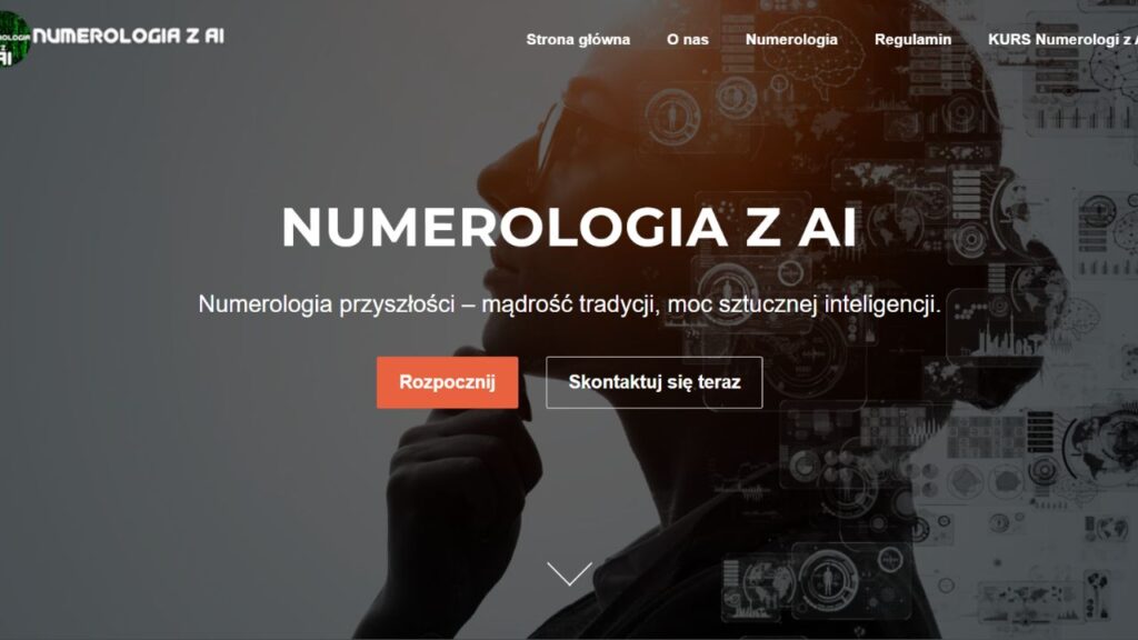 Zrzut ekranu ze strony numerologiazai.pl