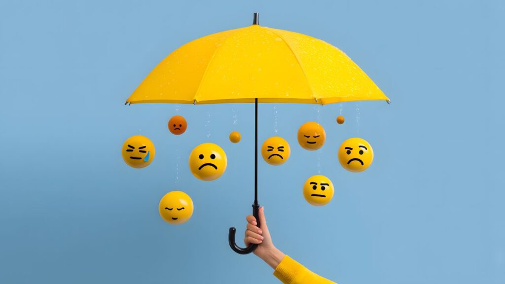 Parasol emocji - sinusoidalna zmiana nastroju