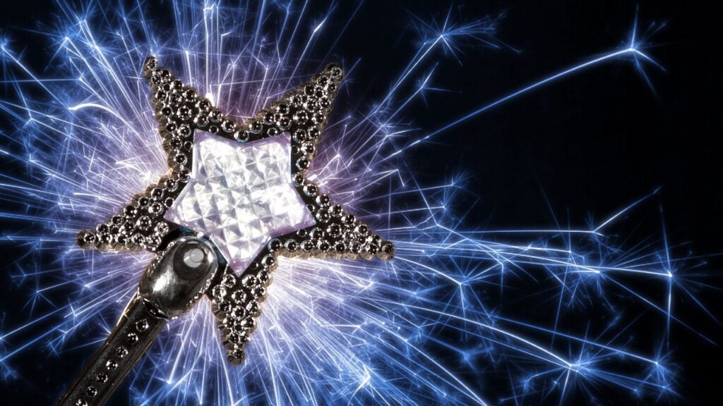 Mitologiczna magiczna różdżka 