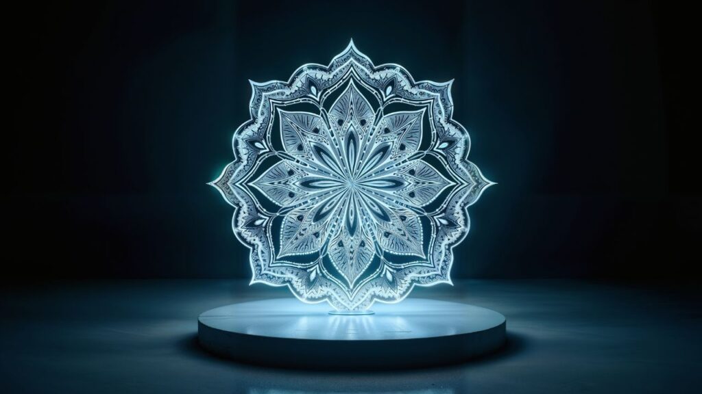 Podświetlona mandala